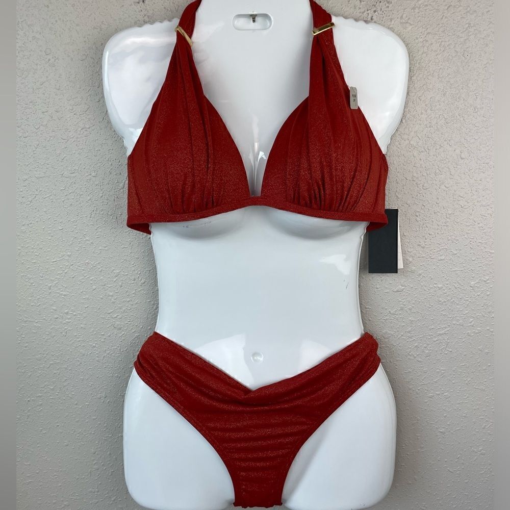 NWT Kenneth Cole New York Bikini Top and Matching Bottoms Sizes S, L, or XL